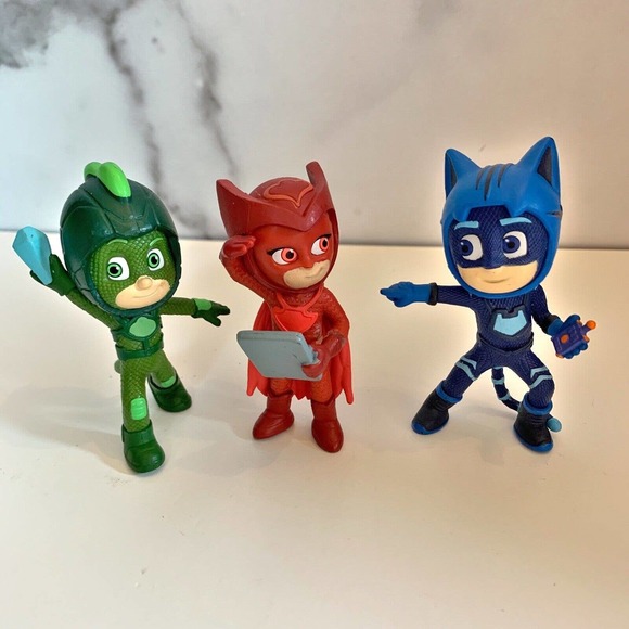Just Play Toys Pj Masks Figure Lot Frog Box 3figures Figurines Cake